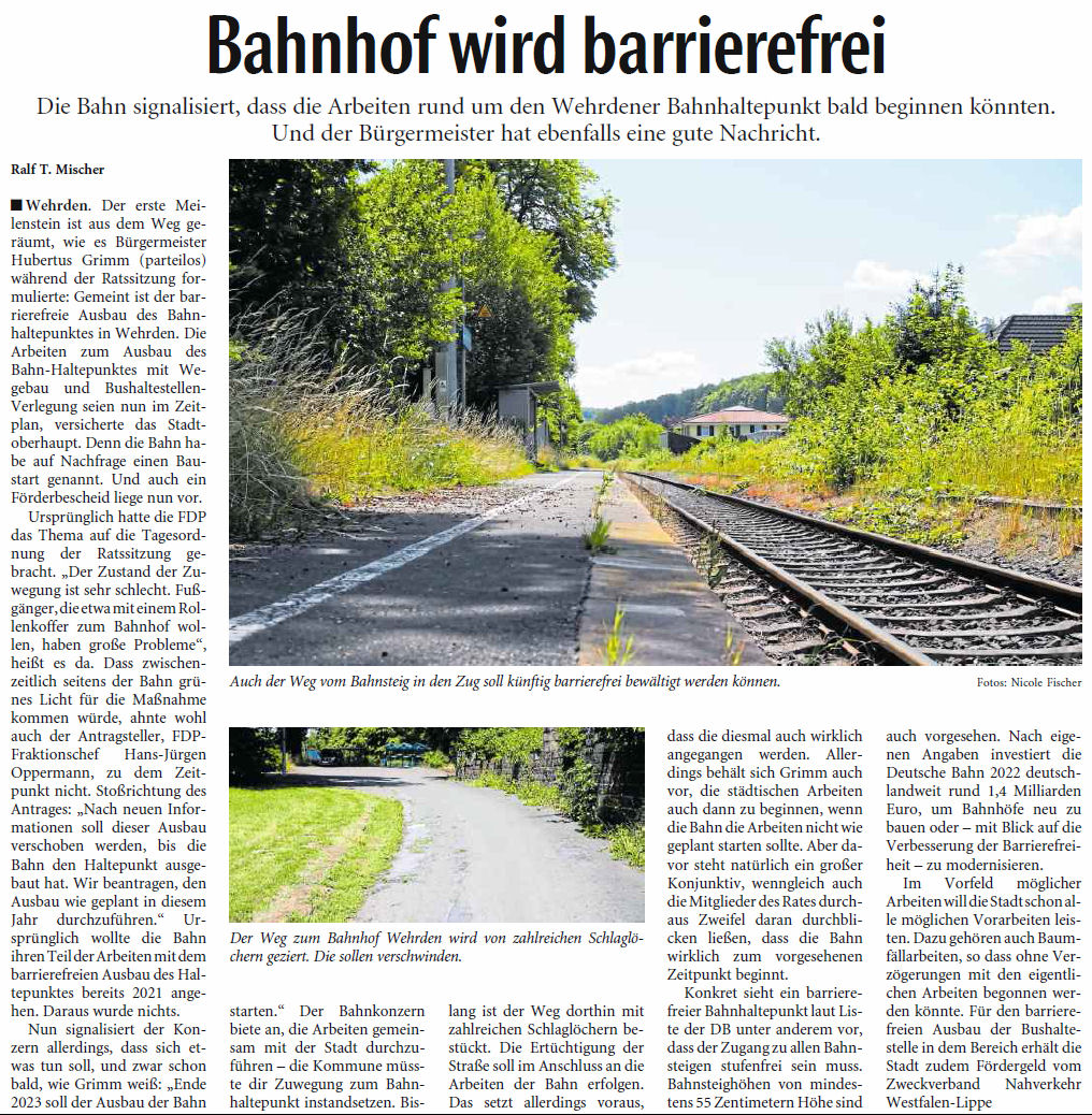 062923 OV BE BHFWehrdenWB